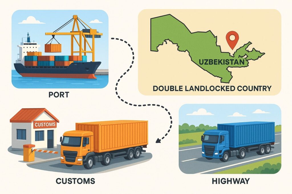 Exporting to Landlocked Countries: Challenges, Ports Used, and My Experience
