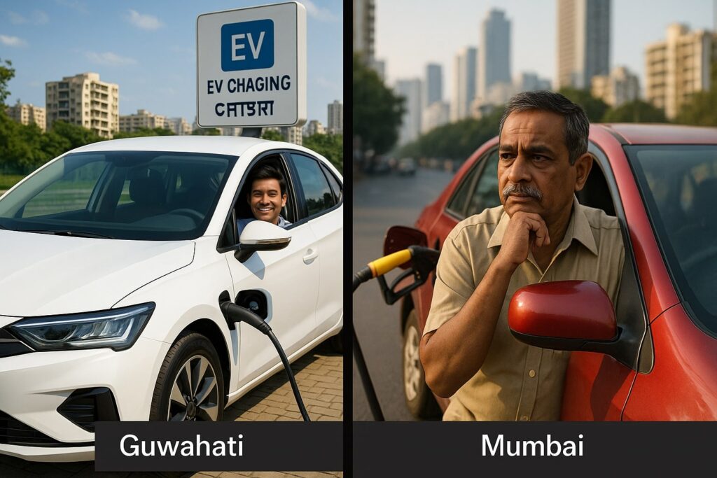 electric vehicle vs petrol vehicle