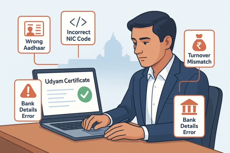 udyam registration mistake