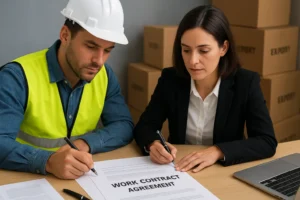 how to write a work contract agreement