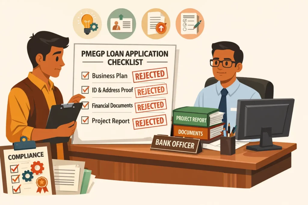 PMEGP Loan Rejection Reasons — Real Mistakes Most Applicants Don’t Notice