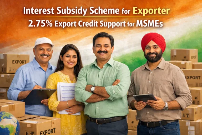 Interest Subsidy Scheme for Exporter