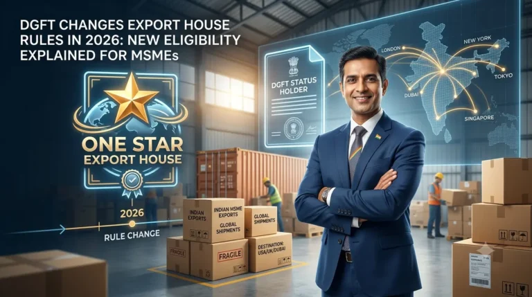 DGFT One Star Export House eligibility