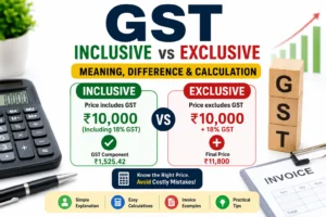 GST Inclusive vs Exclusive: Meaning, Difference & How to Calculate GST