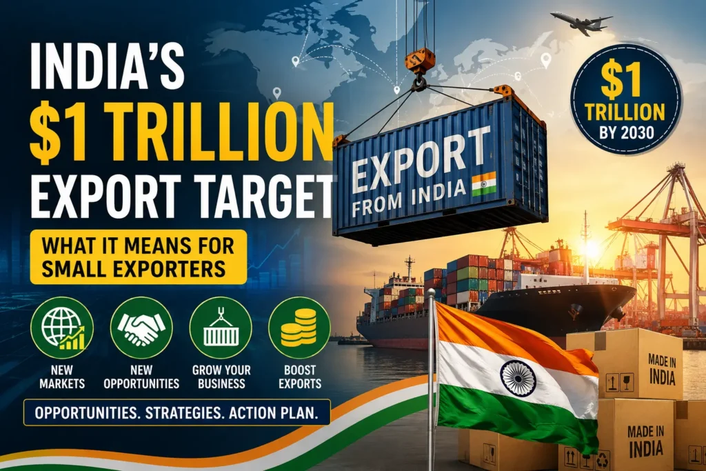 india $1 Trillion exports