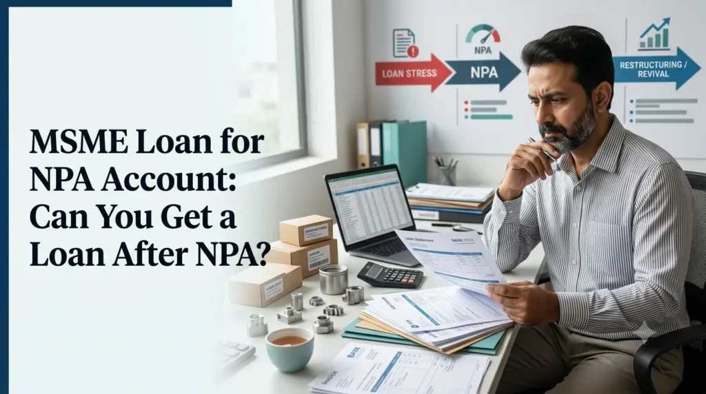 MSME Loan for NPA Account