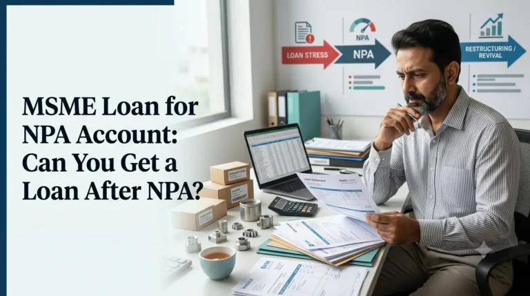 MSME Loan for NPA Account