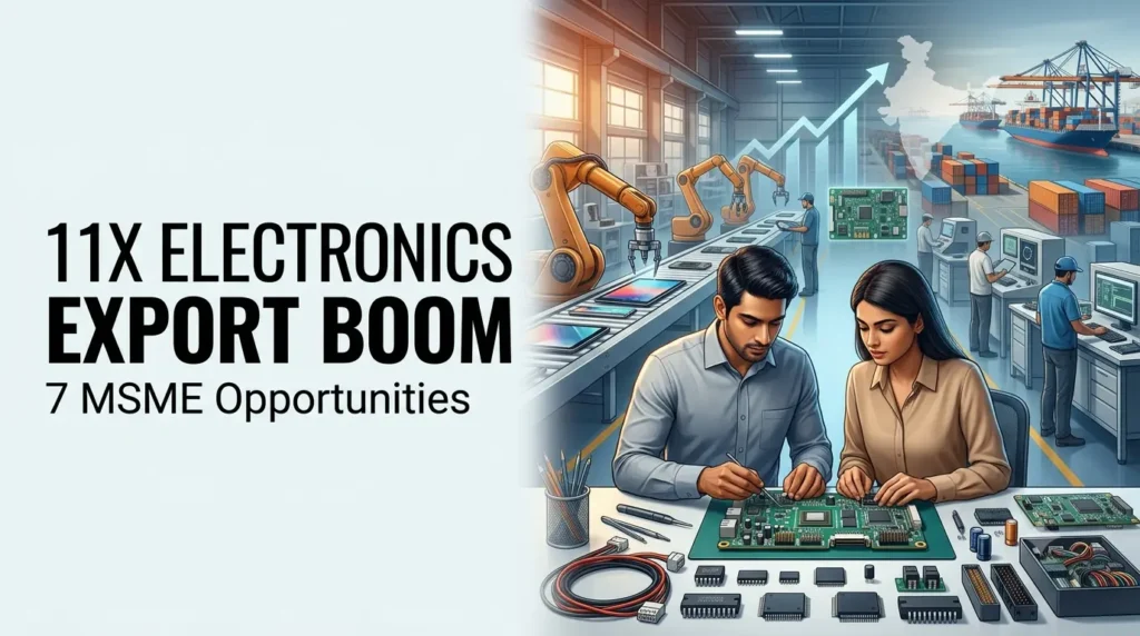 Electronics exports from India Surge 11X: 7 MSME Opportunities in the Electronics Supply Chain