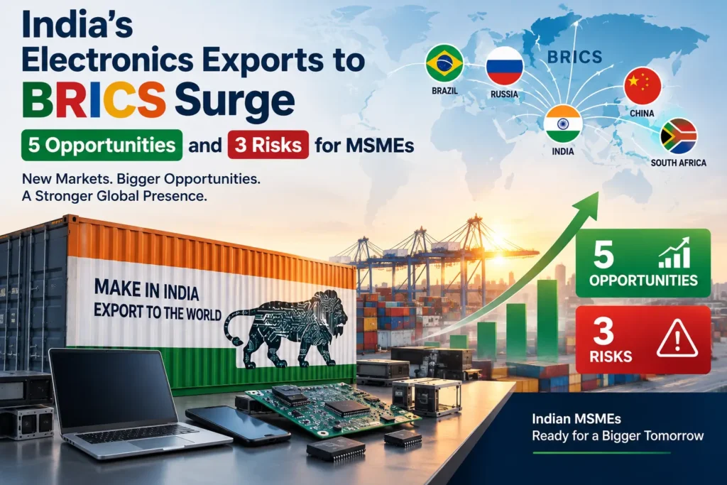 India Electronics Exports to BRICS
