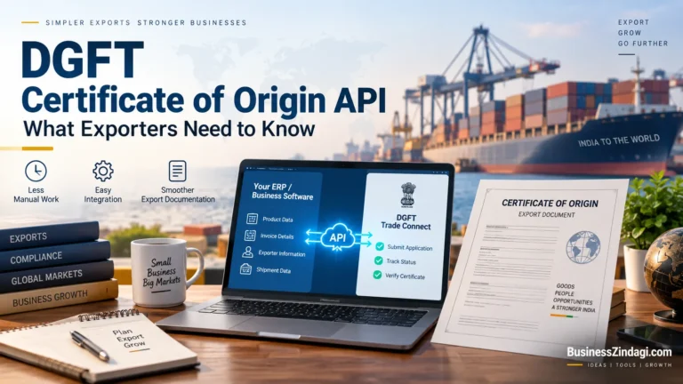DGFT certificate of origin api